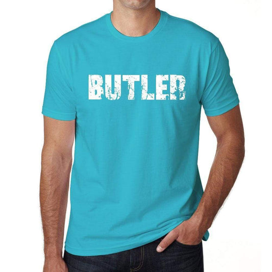 Butler Mens Short Sleeve Round Neck T-Shirt 00020 - Blue / S - Casual