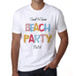 Butol Beach Party White Mens Short Sleeve Round Neck T-Shirt 00279 - White / S - Casual
