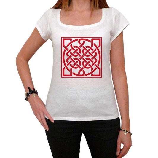 Celtic Knot In Square Red T-Shirt For Women T Shirt Gift - T-Shirt