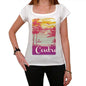 Centro Escape To Paradise Womens Short Sleeve Round Neck T-Shirt 00280 - White / Xs - Casual