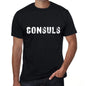 Consuls Mens Vintage T Shirt Black Birthday Gift 00555 - Black / Xs - Casual