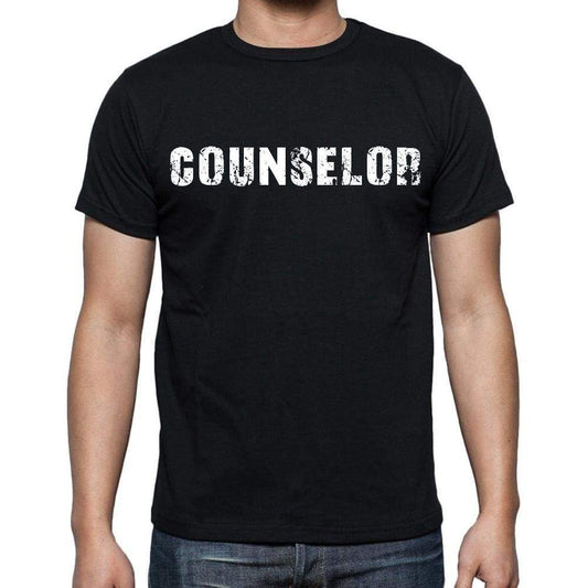 Counselor White Letters Mens Short Sleeve Round Neck T-Shirt 00007