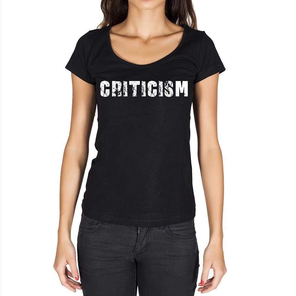 Criticism Womens Short Sleeve Round Neck T-Shirt - Casual