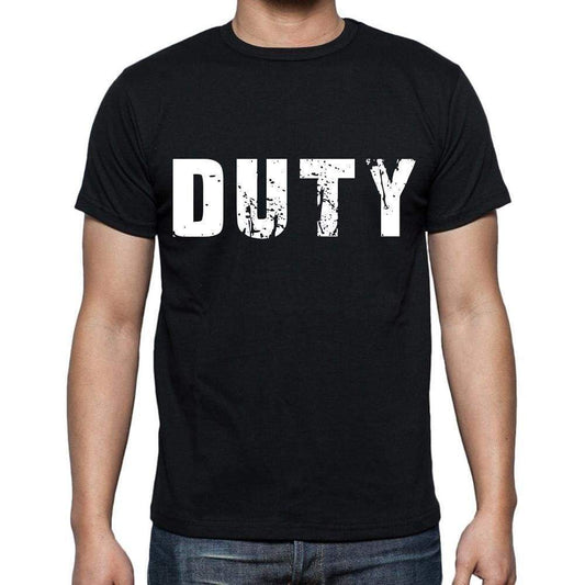 Duty Mens Short Sleeve Round Neck T-Shirt Black T-Shirt En