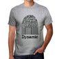 Dynamic Fingerprint Grey Mens Short Sleeve Round Neck T-Shirt Gift T-Shirt 00309 - Grey / S - Casual