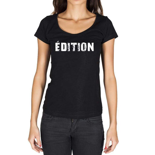 Édition French Dictionary Womens Short Sleeve Round Neck T-Shirt 00010 - Casual