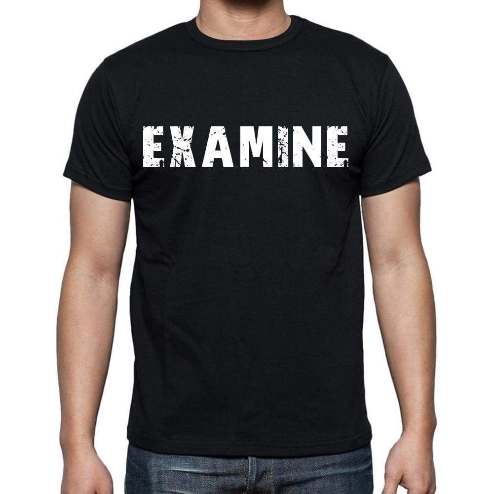 Examine Mens Short Sleeve Round Neck T-Shirt Black T-Shirt En