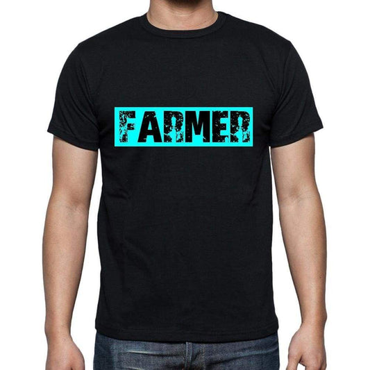 Farmer T Shirt Mens T-Shirt Occupation S Size Black Cotton - T-Shirt