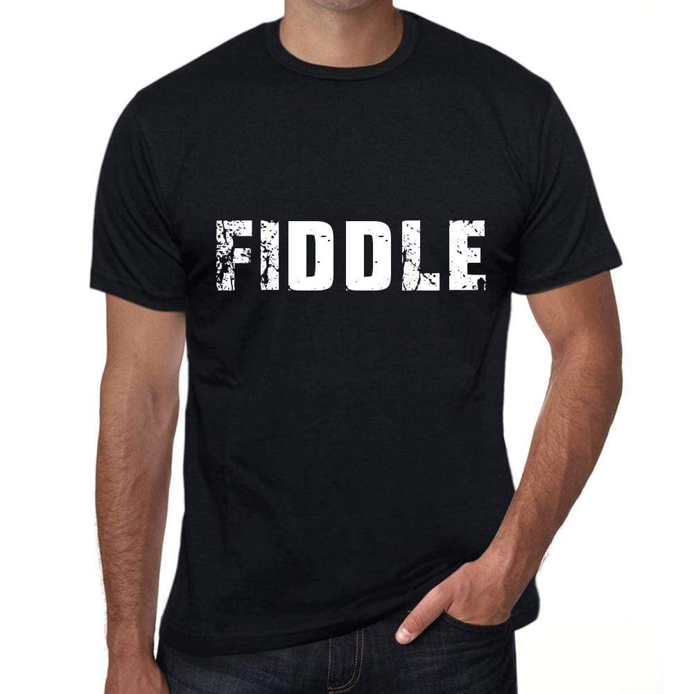 Fiddle Mens Vintage T Shirt Black Birthday Gift 00554 - Black / Xs - Casual