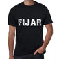 Fijar Mens T Shirt Black Birthday Gift 00550 - Black / Xs - Casual