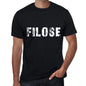 Filose Mens Vintage T Shirt Black Birthday Gift 00554 - Black / Xs - Casual