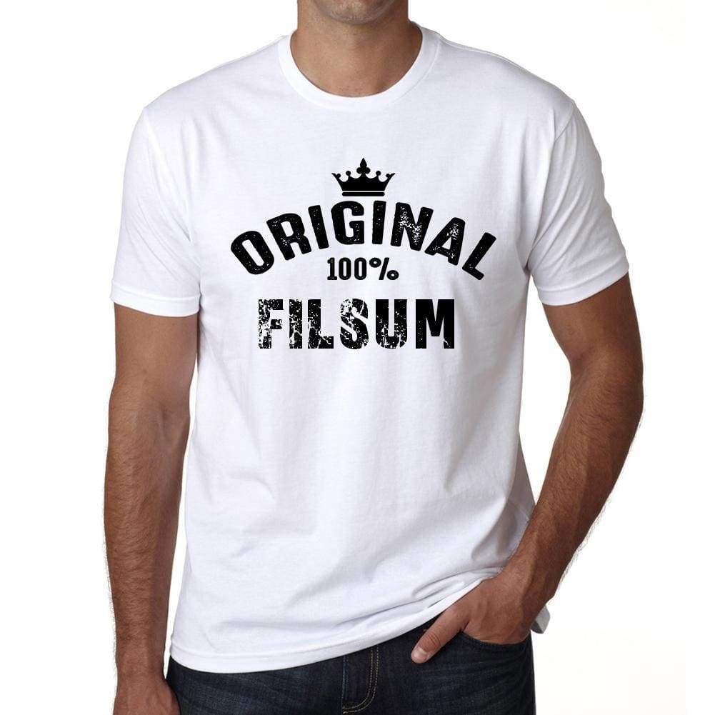 Filsum Mens Short Sleeve Round Neck T-Shirt - Casual