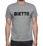 Ghetto Grey Mens Short Sleeve Round Neck T-Shirt 00018 - Grey / S - Casual
