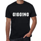 gigging Mens Vintage T shirt Black Birthday Gift 00555 - Ultrabasic