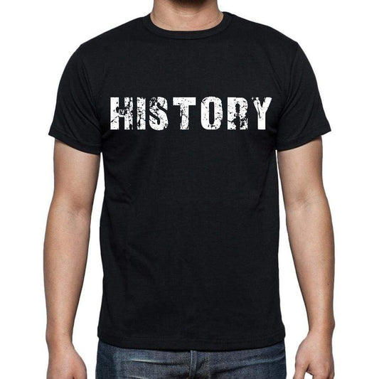 History Mens Short Sleeve Round Neck T-Shirt Black T-Shirt En