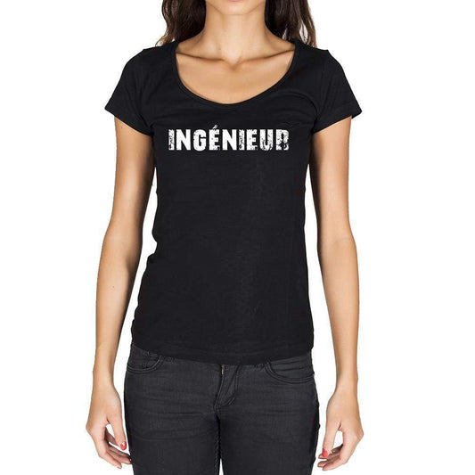 Ingénieur French Dictionary Womens Short Sleeve Round Neck T-Shirt 00010 - Casual