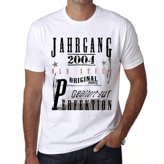 Jahrgang Birthday 2004 Mens Short Sleeve Round Neck T-Shirt Gift T-Shirt 00350 - White / Xs - Casual