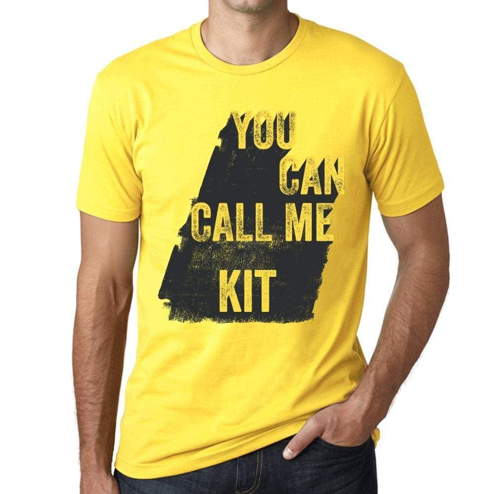 Kit You Can Call Me Kit Mens T Shirt Yellow Birthday Gift 00537 - Yellow / Xs - Casual