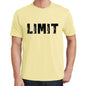 Limit Mens Short Sleeve Round Neck T-Shirt 00043 - Yellow / S - Casual