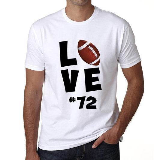Love Sport 72 Mens Short Sleeve Round Neck T-Shirt 00117 - White / S - Casual