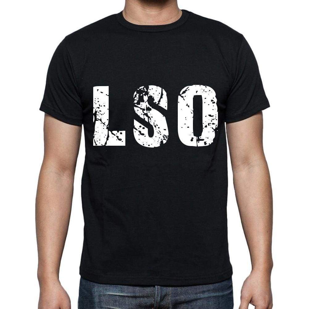 Lso Men T Shirts Short Sleeve T Shirts Men Tee Shirts For Men Cotton Black 3 Letters - Casual