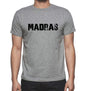Madras Grey Mens Short Sleeve Round Neck T-Shirt 00018 - Grey / S - Casual