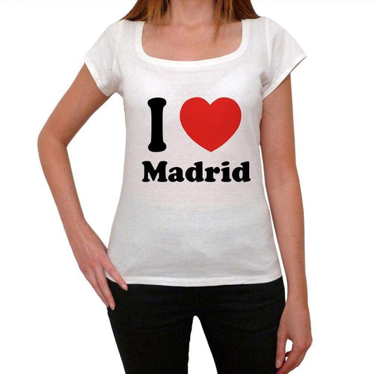 Madrid T Shirt Woman Traveling In Visit Madrid Womens Short Sleeve Round Neck T-Shirt 00031 - T-Shirt