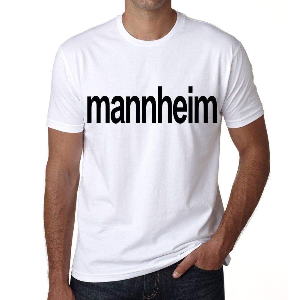Mannheim 100% German City White Mens Short Sleeve Round Neck T-Shirt 00001 - Casual