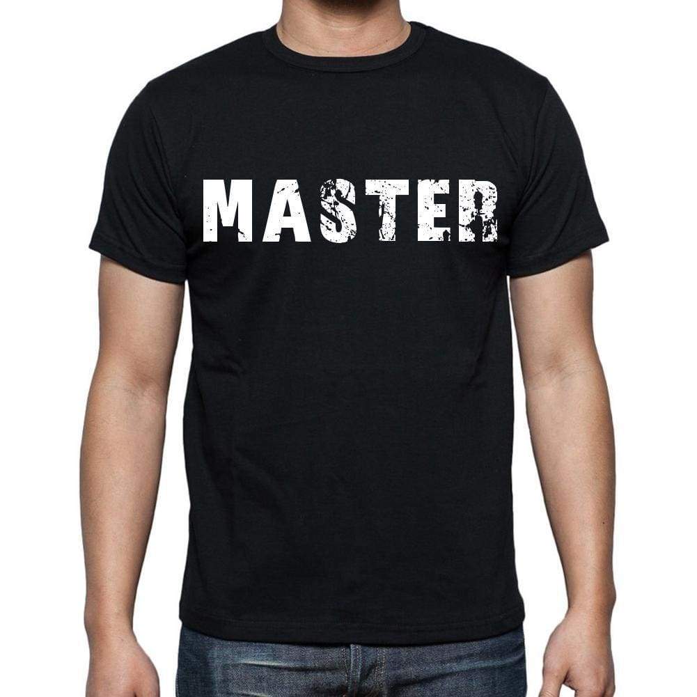 Master Mens Short Sleeve Round Neck T-Shirt Black T-Shirt En