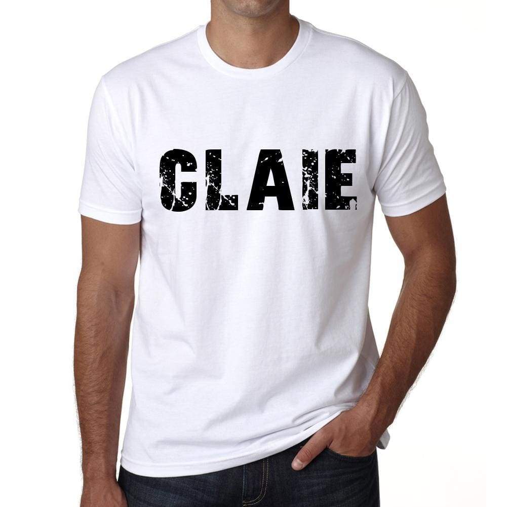 Mens Tee Shirt Vintage T Shirt Claie X-Small White 00561 - White / Xs - Casual