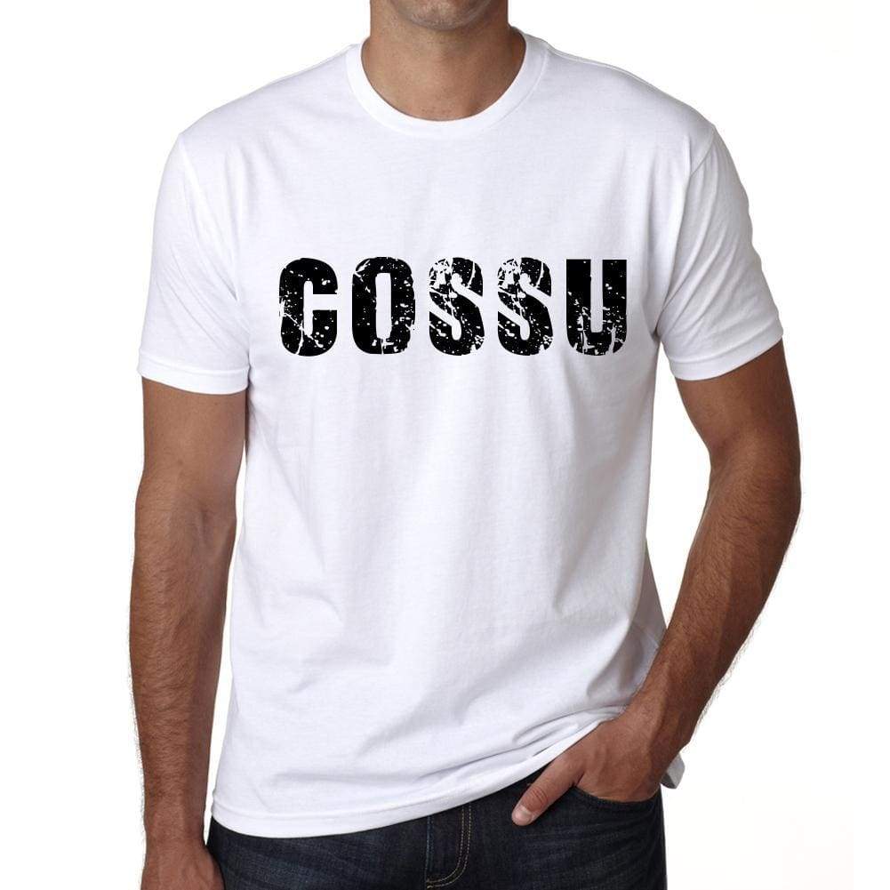 Mens Tee Shirt Vintage T Shirt Cossu X-Small White 00561 - White / Xs - Casual