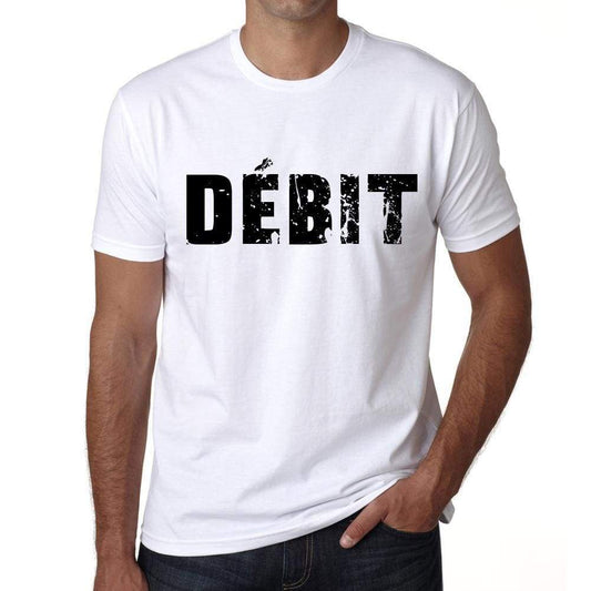 Mens Tee Shirt Vintage T Shirt Débit X-Small White 00561 - White / Xs - Casual