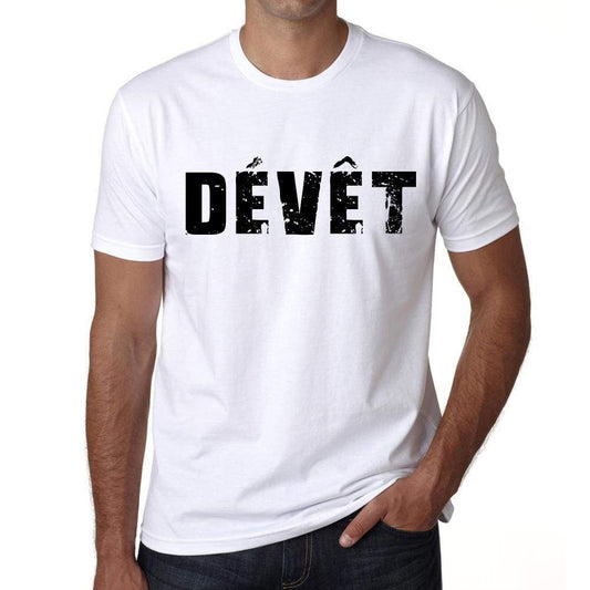 Mens Tee Shirt Vintage T Shirt Dévêt X-Small White 00561 - White / Xs - Casual