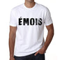 Mens Tee Shirt Vintage T Shirt Émois X-Small White 00561 - White / Xs - Casual