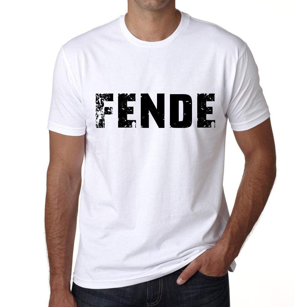 Mens Tee Shirt Vintage T Shirt Fende X-Small White 00561 - White / Xs - Casual