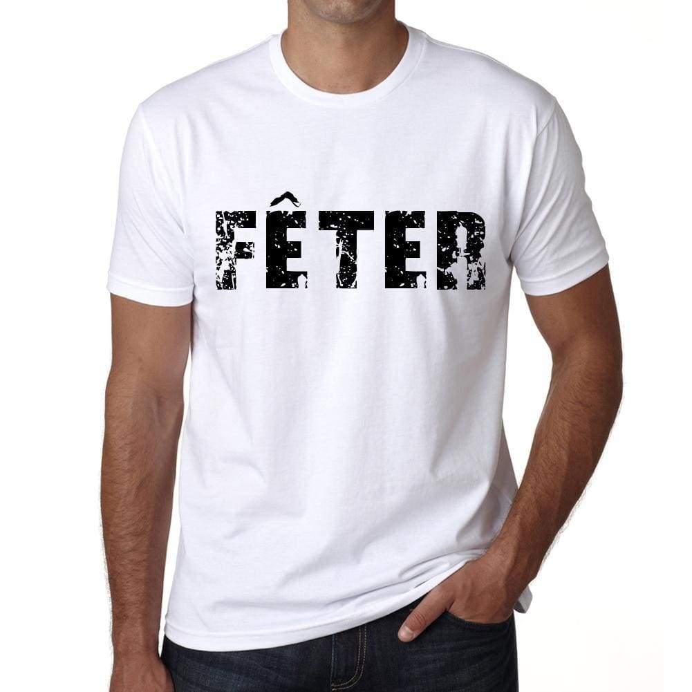 Mens Tee Shirt Vintage T Shirt Fêter X-Small White 00561 - White / Xs - Casual