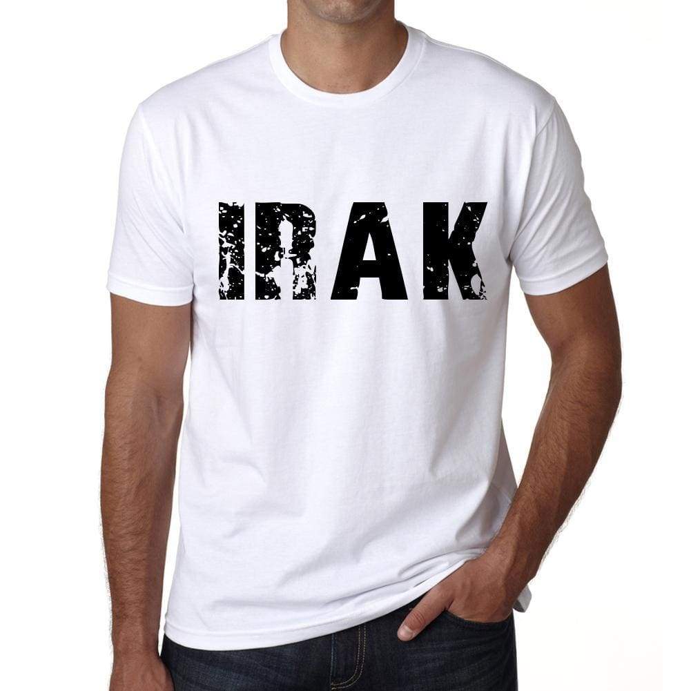 Mens Tee Shirt Vintage T Shirt Irak X-Small White 00560 - White / Xs - Casual