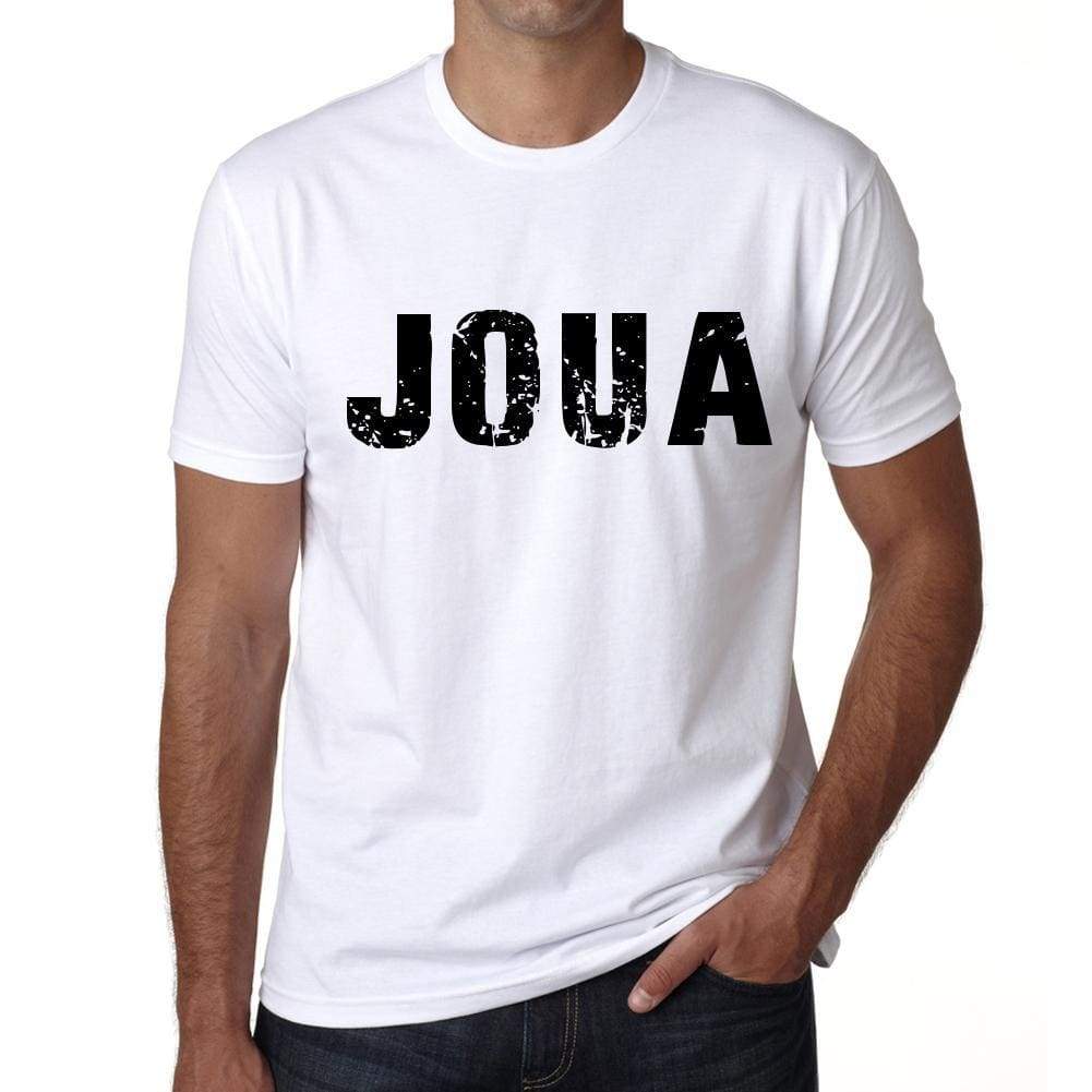 Mens Tee Shirt Vintage T Shirt Joua X-Small White 00560 - White / Xs - Casual