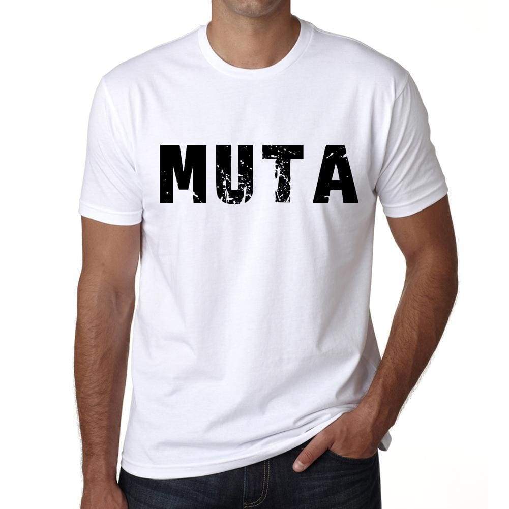 Mens Tee Shirt Vintage T Shirt Muta X-Small White 00560 - White / Xs - Casual