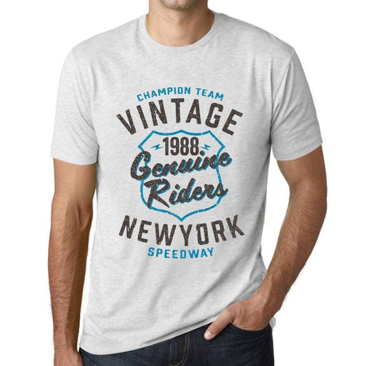 Mens Vintage Tee Shirt Graphic T Shirt Genuine Riders 1988 Vintage White - Vintage White / Xs / Cotton - T-Shirt