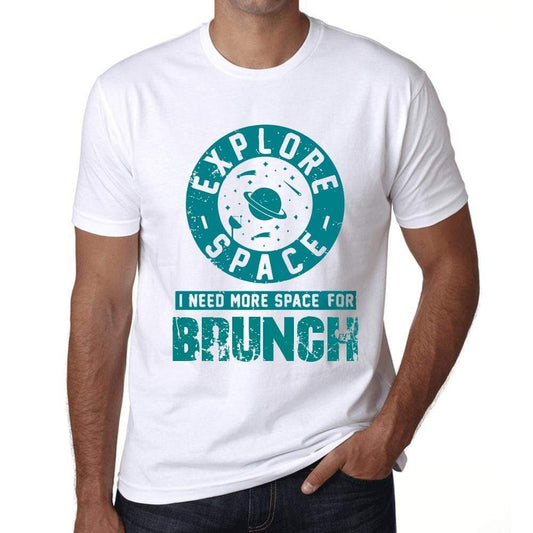 Mens Vintage Tee Shirt Graphic T Shirt I Need More Space For Brunch White - White / Xs / Cotton - T-Shirt