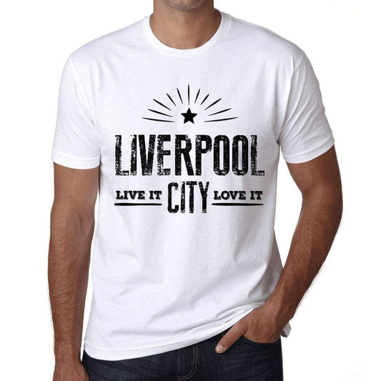 Mens Vintage Tee Shirt Graphic T Shirt Live It Love It Liverpool White - White / Xs / Cotton - T-Shirt