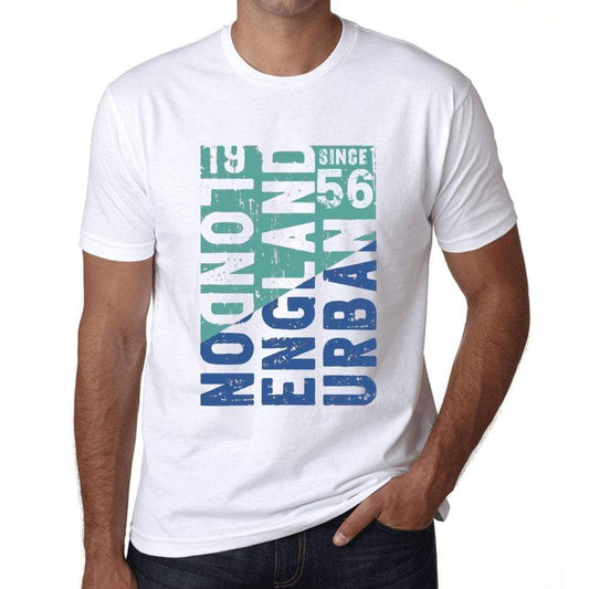 Mens Vintage Tee Shirt Graphic T Shirt London Since 56 White - White / Xs / Cotton - T-Shirt