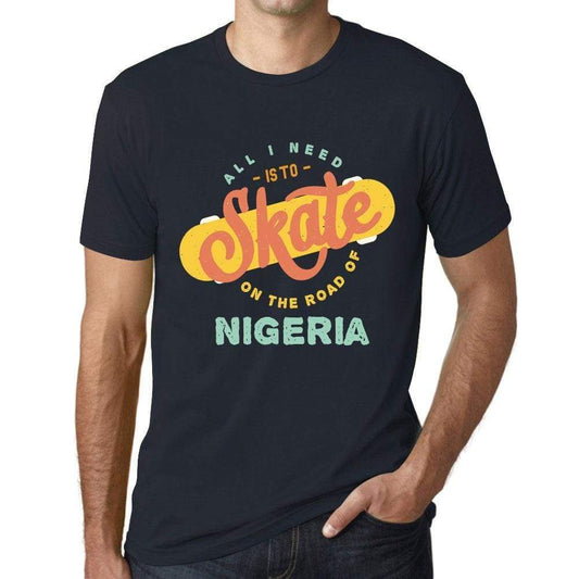 Mens Vintage Tee Shirt Graphic T Shirt Nigeria Navy - Navy / Xs / Cotton - T-Shirt