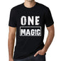 Mens Vintage Tee Shirt Graphic T Shirt One Magic Deep Black - Deep Black / Xs / Cotton - T-Shirt
