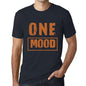 Mens Vintage Tee Shirt Graphic T Shirt One Mood Navy - Navy / Xs / Cotton - T-Shirt