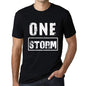 Mens Vintage Tee Shirt Graphic T Shirt One Storm Deep Black - Deep Black / Xs / Cotton - T-Shirt