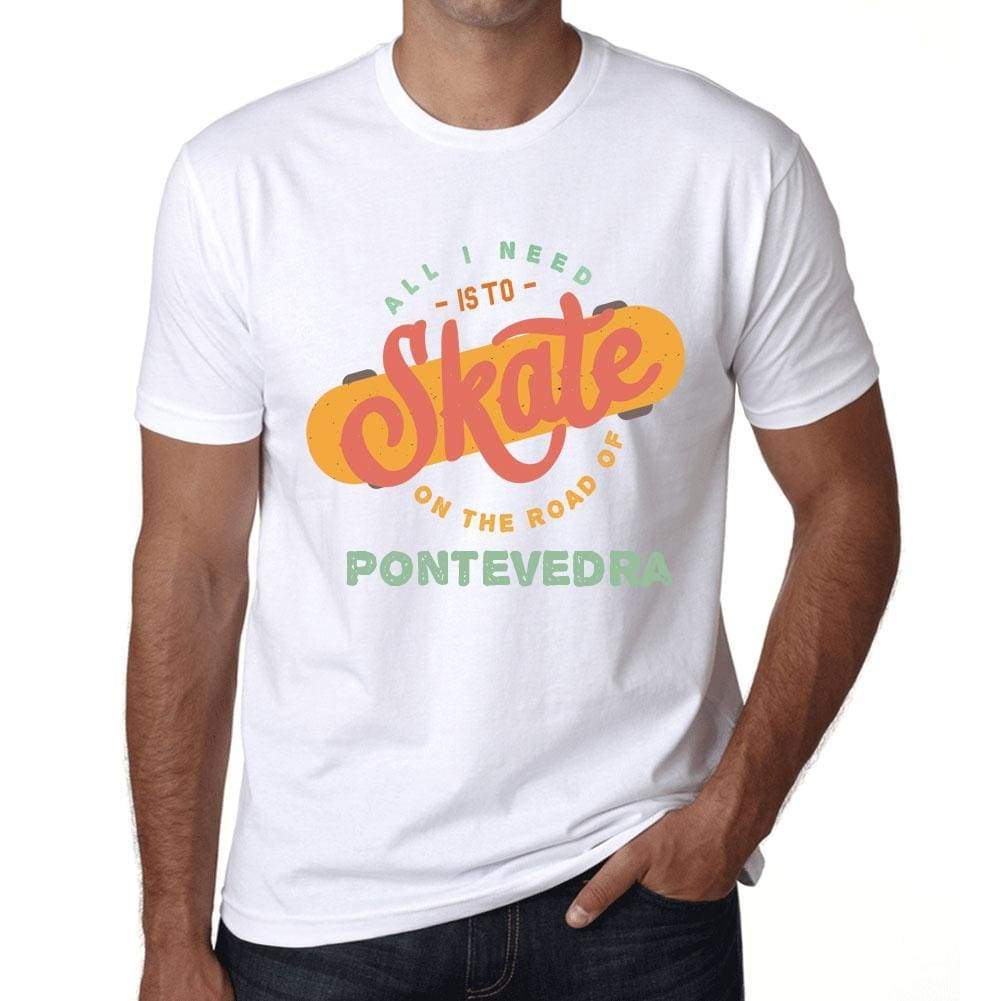 Mens Vintage Tee Shirt Graphic T Shirt Pontevedra White - White / Xs / Cotton - T-Shirt