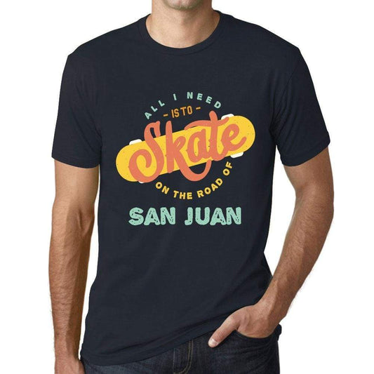 Mens Vintage Tee Shirt Graphic T Shirt San Juan Navy - Navy / Xs / Cotton - T-Shirt