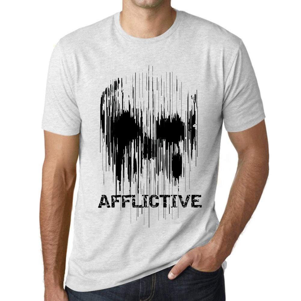 Mens Vintage Tee Shirt Graphic T Shirt Skull Afflictive Vintage White - Vintage White / Xs / Cotton - T-Shirt